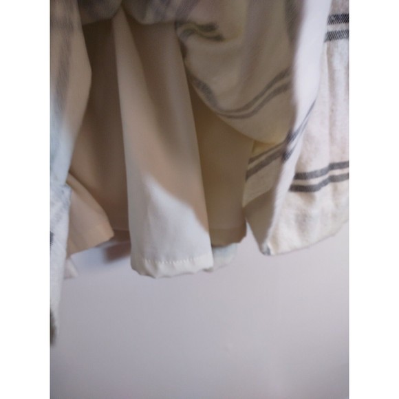 Vineet Bahl Women's XL White Black Plaid Skirt Anthro MSRP $158 Embroidered Art - Picture 7 of 12